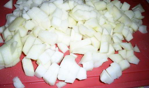 нежный манник с яблоками и изюмом