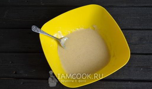 постный манник с яблоками