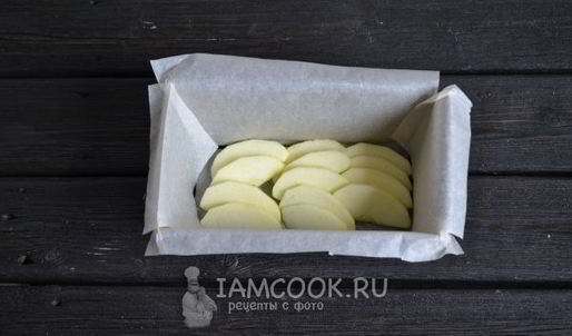 постный манник с яблоками