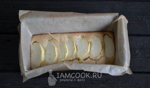 постный манник с яблоками