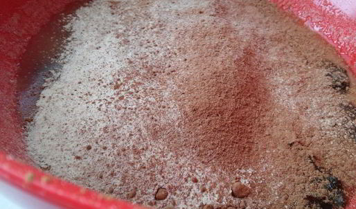 постный шоколадный манник с черносливом