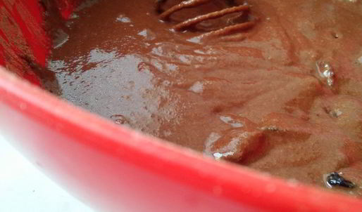 постный шоколадный манник с черносливом