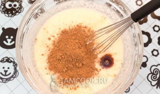 постный шоколадный манник с какао