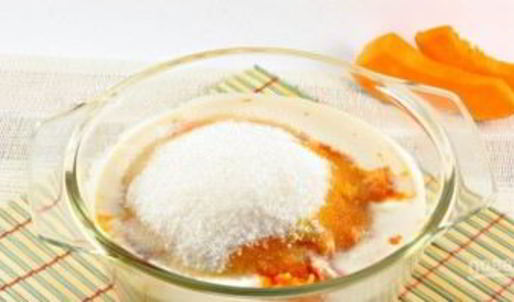 тыквенный манник с лимонным сиропом