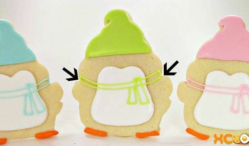 новогодняя выпечка пингвинята