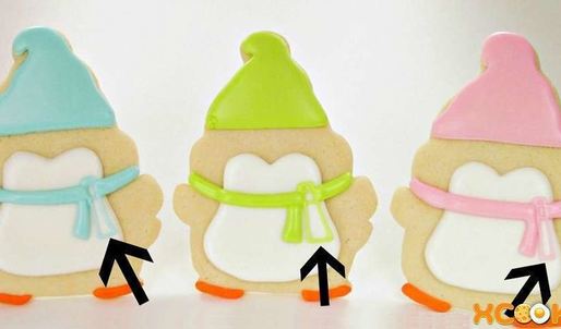 новогодняя выпечка пингвинята