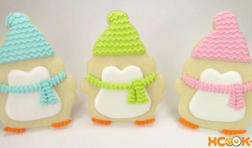 новогодняя выпечка пингвинята