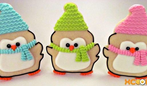 новогодняя выпечка пингвинята