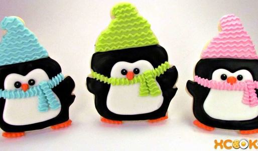 новогодняя выпечка пингвинята