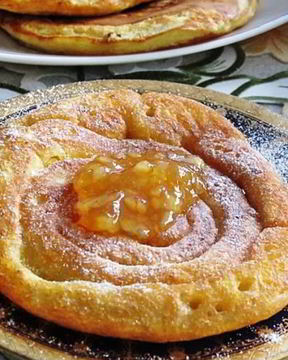 Апельсиновые оладьи без яиц