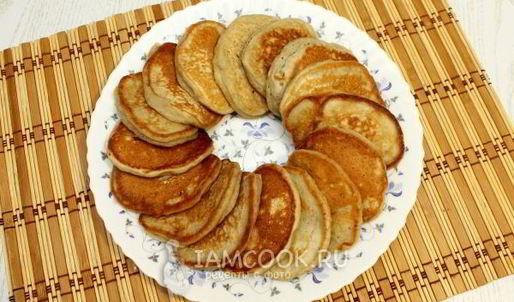 банановые оладьи на молоке