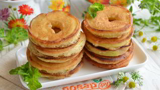 Оладьи с яблоками