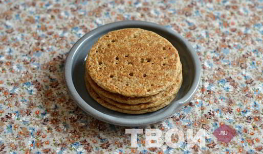 диетические оладьи с отрубями