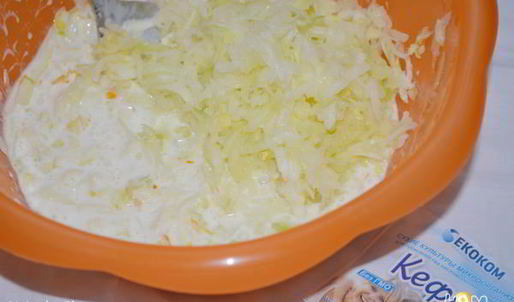 кабачково-яблочные оладушки с апельсиновой цедрой