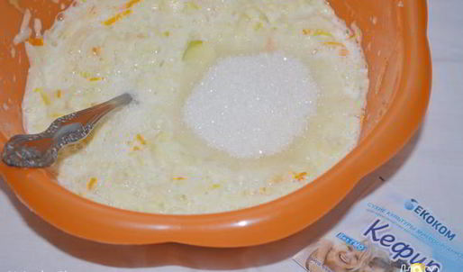 кабачково-яблочные оладушки с апельсиновой цедрой