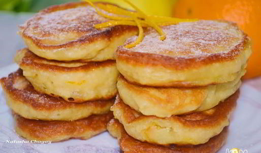 кабачково-яблочные оладушки с апельсиновой цедрой