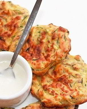 Кабачковые оладьи в духовке