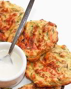 Кабачковые оладьи в духовке