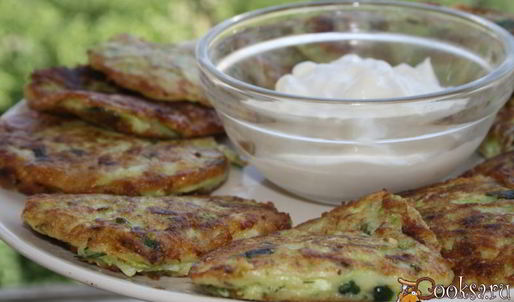 кабачковые оладьи