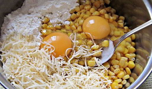 кукурузные оладушки солнечные