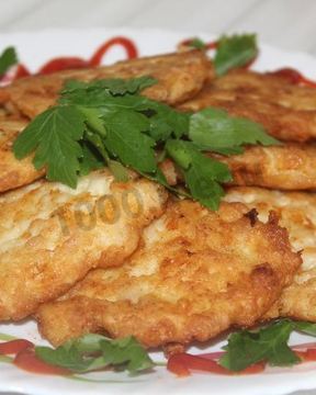 Куриные оладушки Солнышко