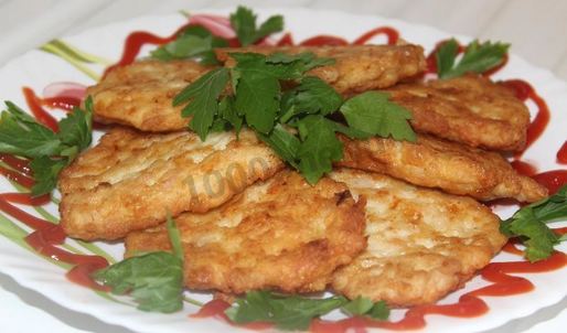 куриные оладушки солнышко