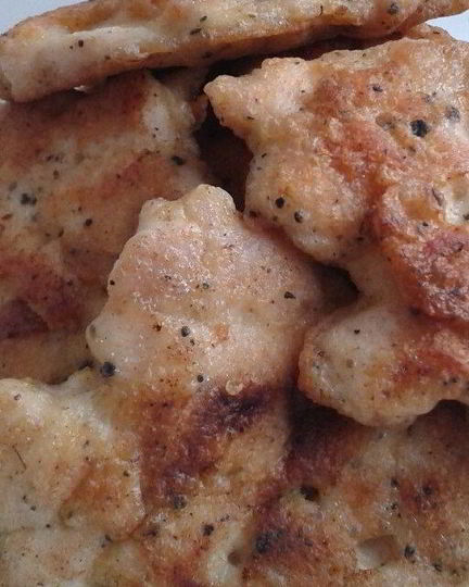 Рецепт куриных оладий с чесноком