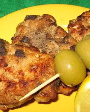 Куриные оладьи с печенью