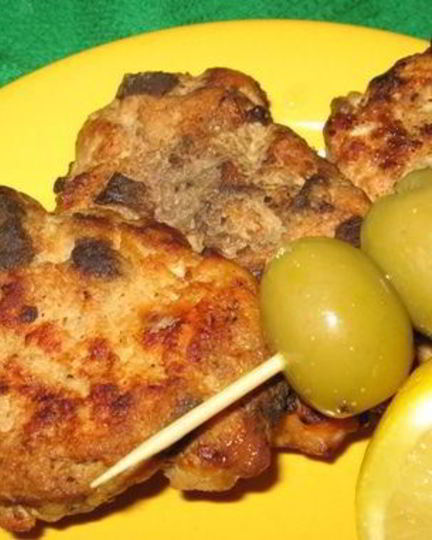 Рецепт куриных оладий с печенью