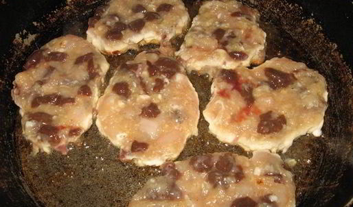 куриные оладьи с печенью