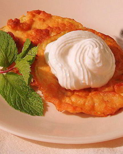 Рецепт оладий из баклажанов с медом