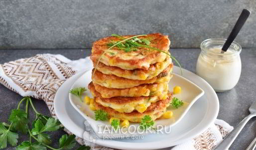 оладьи из консервированной кукурузы