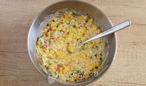 оладьи из консервированной кукурузы