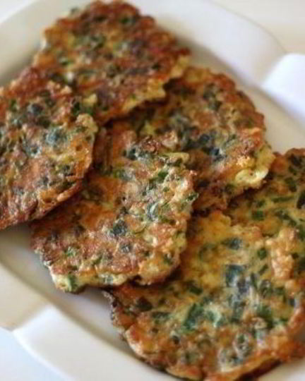 Рецепт оладий из лука