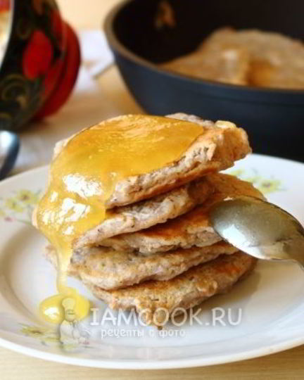 Рецепт оладий из овсяных хлопьев на воде