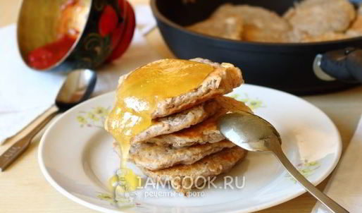 оладьи из овсяных хлопьев на воде