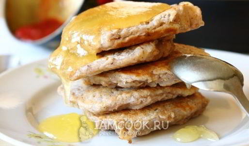 оладьи из овсяных хлопьев на воде