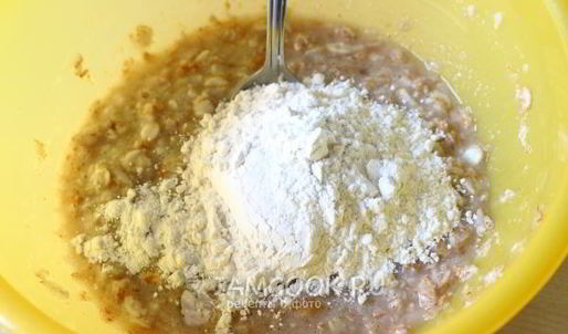 оладьи из овсяных хлопьев на воде