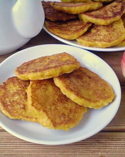 Рецепт оладий из тыквы и яблок