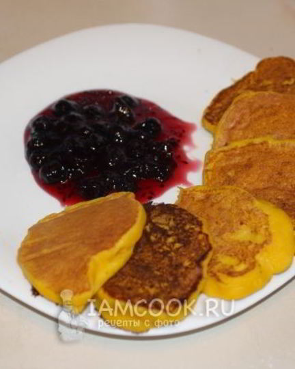 Рецепт оладий из вареной тыквы