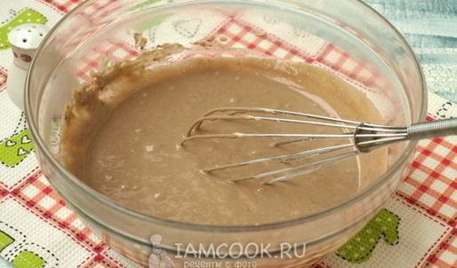 оладьи на кислом молоке с какао