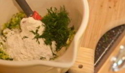 оладьи с кабачком