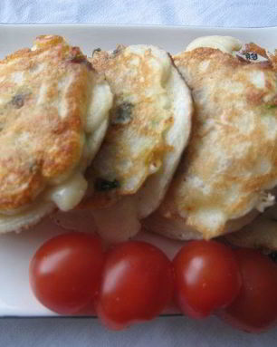 Оладьи с рыбой