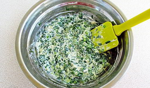 оладьи с зеленым луком