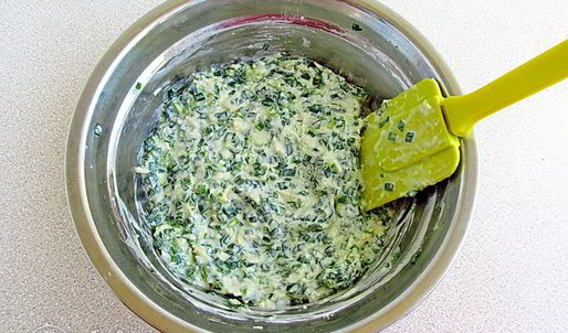 оладьи с зеленым луком