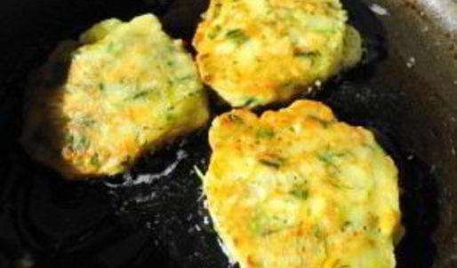 оладьи с зеленью