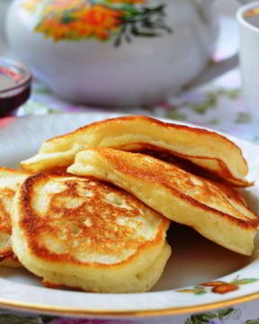 Оладьи Смешать, но не взбалтывать