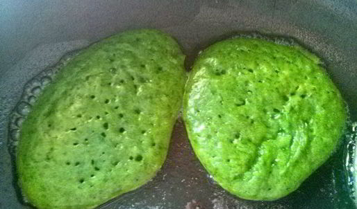 оладьи со шпинатом