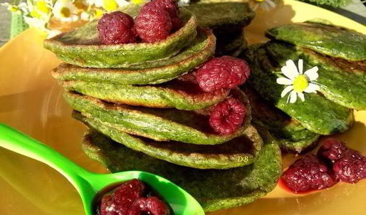 оладьи со шпинатом