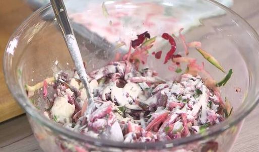 овощные оладьи с фетой и зеленью